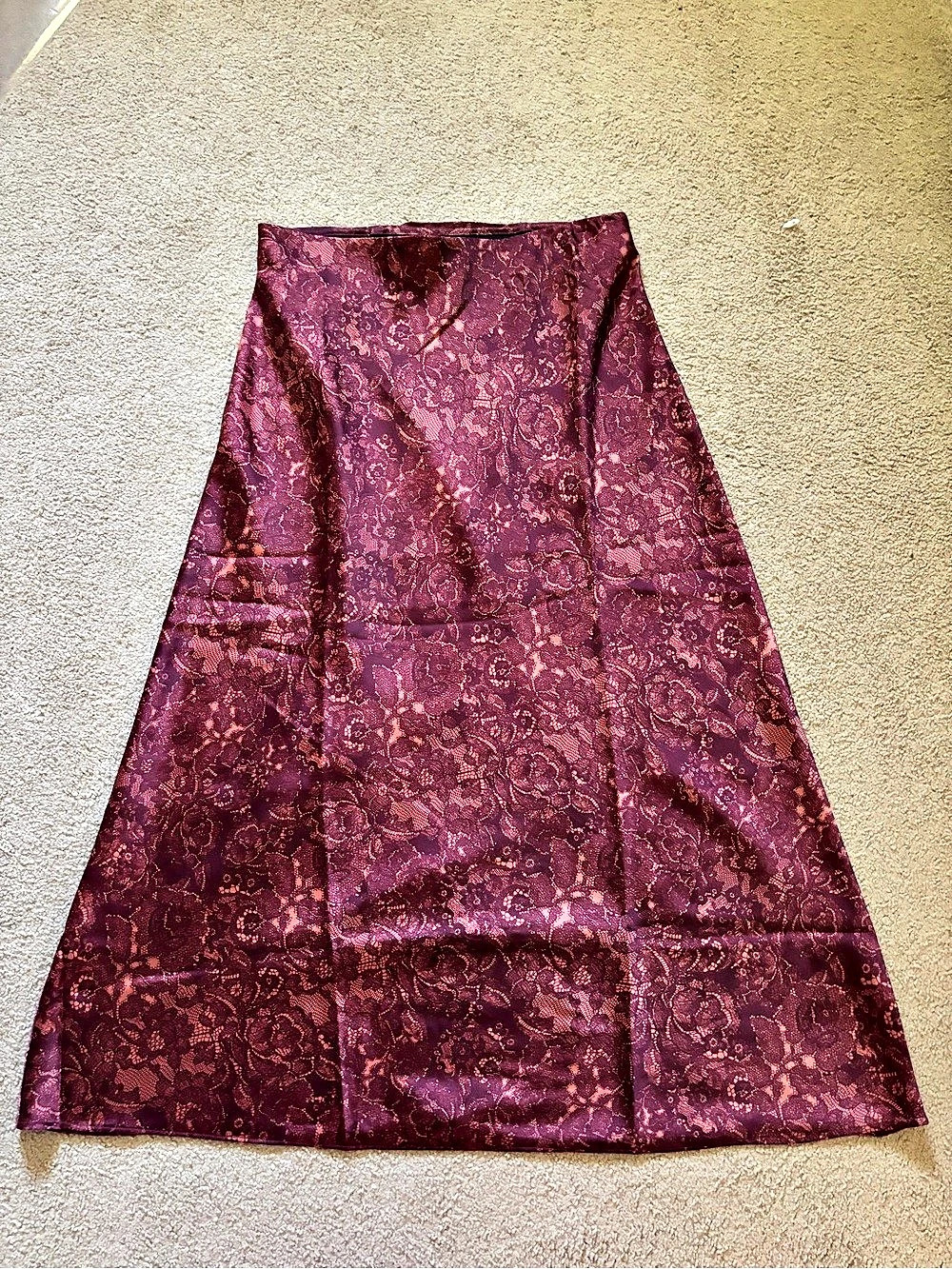 Floral A-Line Skirt in Purple Like New